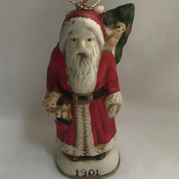 Vintage 1901 Santa Claus Christmas Tree Christmas Ornament Figurine - Picture 1 of 6